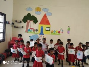 Caring and Sharing thoughts of our LKG Students